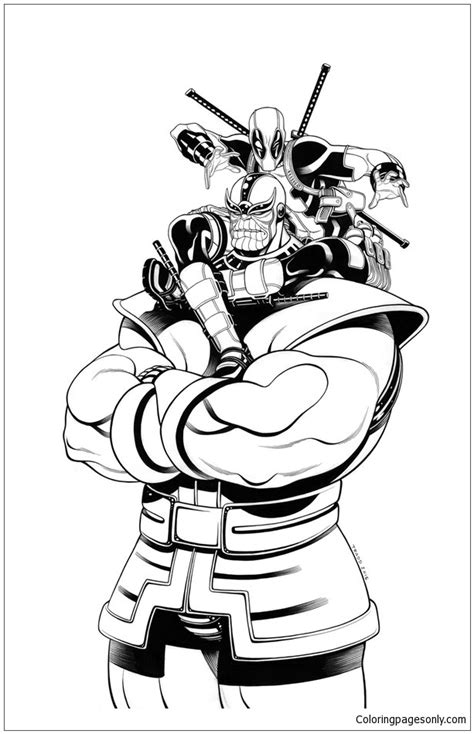 deadpool  coloring pages  printable coloring pages
