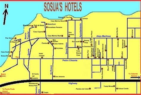 Sosua Street Map