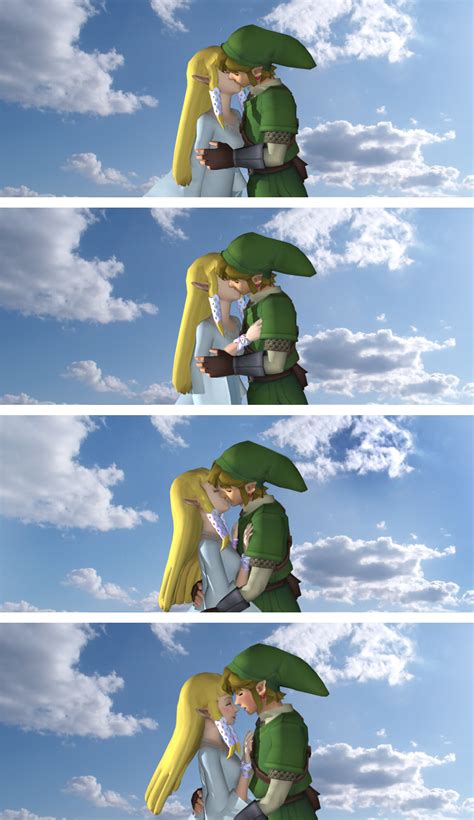 another kiss poses by ilora24 on deviantart link and zelda kiss link