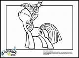 Twilight Sparkle Pony Coloring Little Pages Harmony Element Mlp Magic Her Just sketch template
