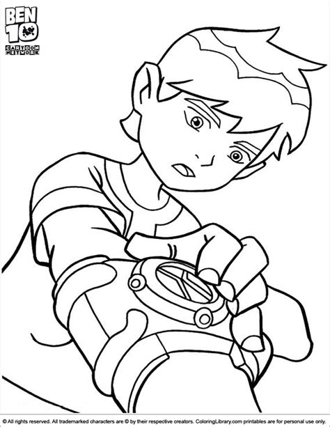 ben  omnitrix coloring pages updated