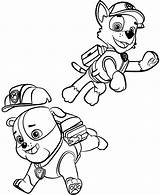 Paw Patrol Coloring Rocky Rubble Pages Drawing Printable Para Canina Patrulha Kids Colorir Da Dot Categories Imprimir Pasta Escolha Cartoon sketch template