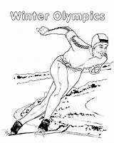 Ice Skating Coloring Pages Schaatsen Fun Kids sketch template
