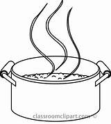 Cooking Food Clipart Outline Saucepan Pot Stove Cliparts Search Clip Boil Results Water Boiling Kitchen Crock Process Library Use Start sketch template