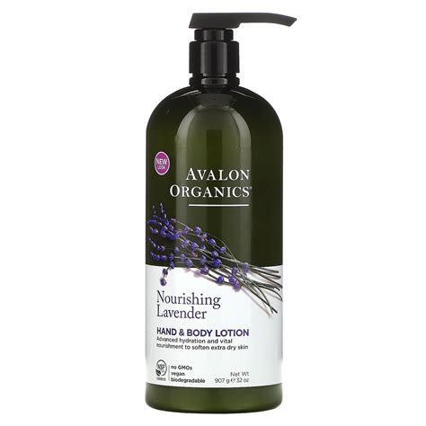 avalon organics hand body lotion nourishing lavender  oz