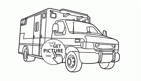 rescue vehicle coloring page  kids transportation coloring pages