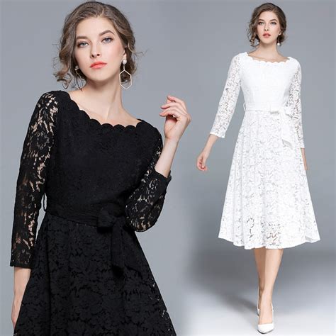 sexy black lace dress off the shoulder lace dress