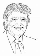 Trump Donald Coloring Pages Draw Drawing Step Printable Kids Face Print Politicians Color Book Pic Info Para Colorear Sketch Tutorials sketch template