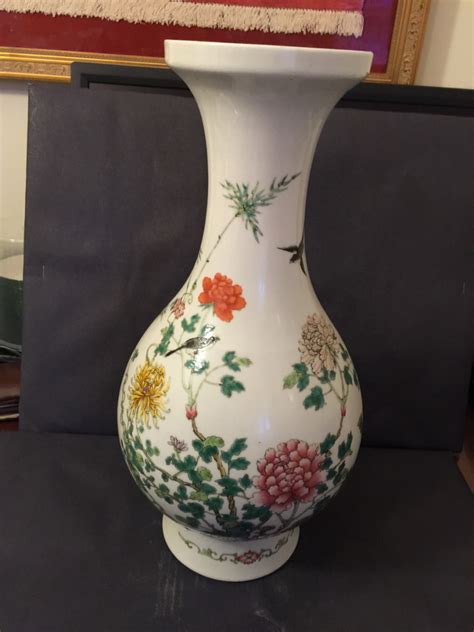 beautiful  rare porcelain vase   transitional period real