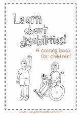 Disabilities Disability Awareness Coloring Children Book Pages Learn Learning Kids Disabled Activities Education People Inclusive Autism Special Needs Developmental Work sketch template