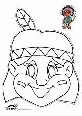 Krokotak Print Mask Indian Kids Template Coloring Carnaval Hat Carnival Printables Crafts Preschool Visit sketch template