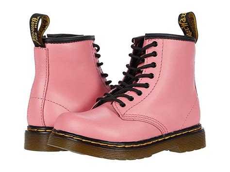 dr martens kids collection  toddler smooth leather boots leather lace  boots