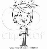 Girl Teenage Clipart Drunk Adolescent Coloring Cartoon Cory Thoman Vector Outlined Royalty Teen 2021 sketch template