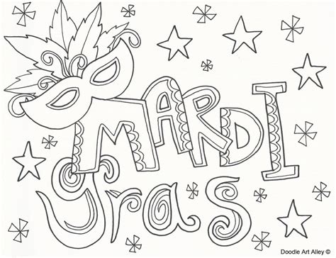 top places  find  mardi gras coloring pages