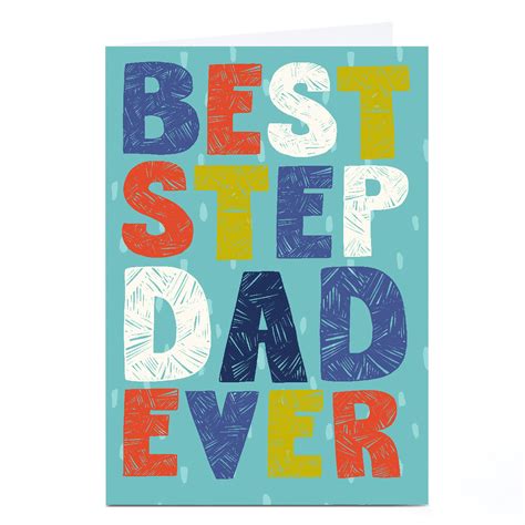 buy personalised bev hopwood father s day card best step dad ever for