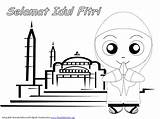 Mewarnai Idul Fitri عيد الفطر للاطفال Halaman Freekidstories صفحات التلوين sketch template