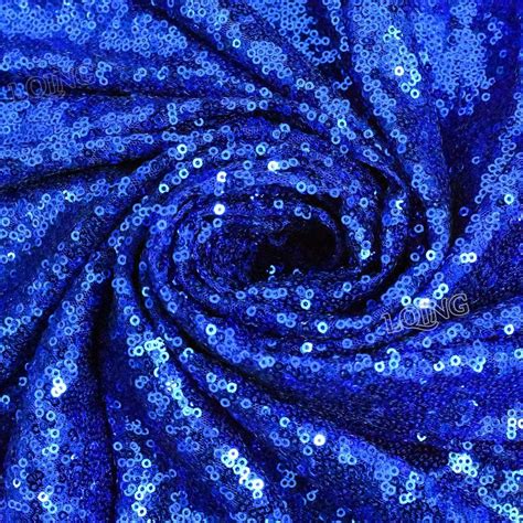 amazoncom royal blue sewing sequin fabric sequin lace fabric sold   yard  costumes