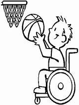 Disability Coloring Athlete Basketball Drawing Pages Niños Para Color Colouring Kids Discapacidad Dibujos Wheelchair Getdrawings Con Ma Sheets Colorear Kidsplaycolor sketch template