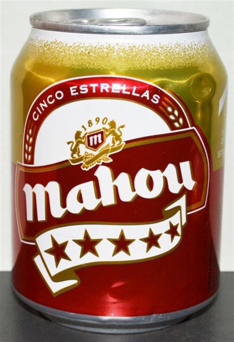 mahou beer ml mahou  estrelas  spain