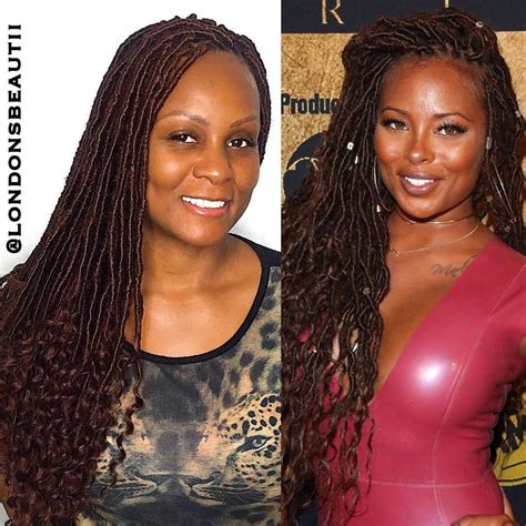 Eva Marcille Inspired Goddess Faux Locs Done By Londons Beautii In