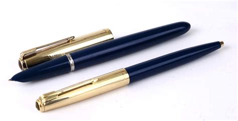 buy vintage parker  set  fountain   ballpoint  gold  nib