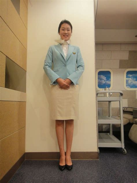 korean air formal uniform on beautiful stewardess ~ world stewardess crews