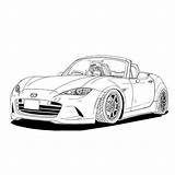 Miata Mx5 Nd sketch template