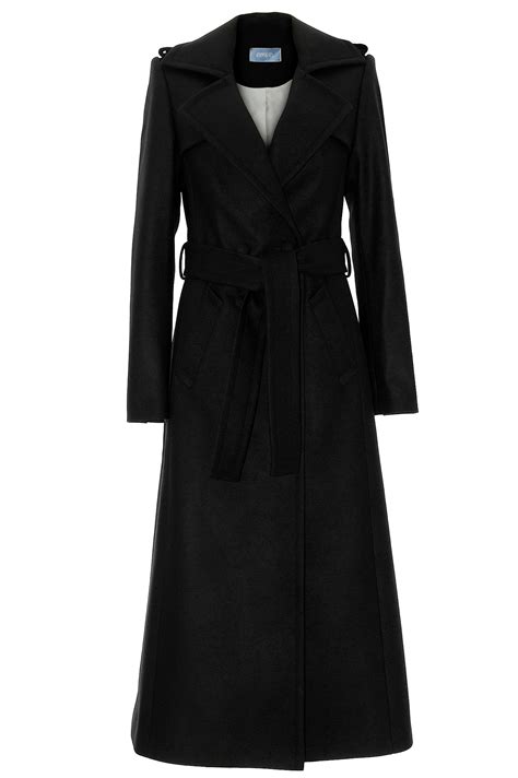 manteau cachemire manteau noir manteau long manteau femme alexandrina turcan stefanie renoma