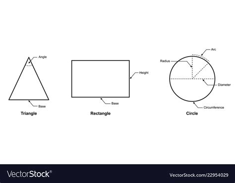 definition  geometry shape royalty  vector image