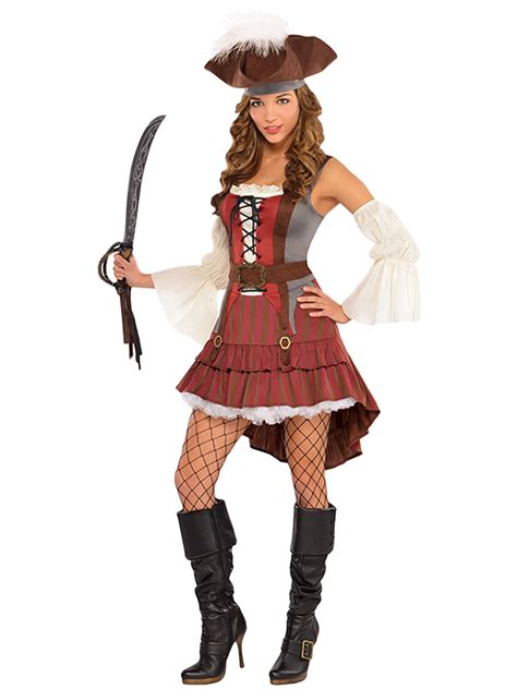 deluxe ladies pirate costume hat sexy pirate lady womens fancy dress