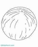 Melon Coloring Pages Template Cantaloupe Kids Designlooter 440px 85kb sketch template