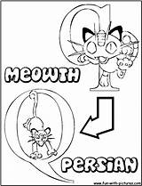 Meowth Coloring Persian Fun Pages sketch template