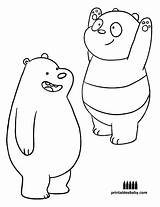 Bears Bare Coloring Pages sketch template
