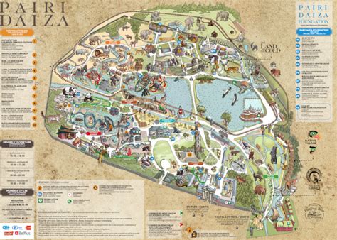 plattegrond van het park plattegrond kaarten park