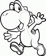 Coloring Pages Yoshi Mario Super Colouring Library Clipart Nintendo sketch template
