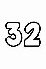32 Number Bubble Letters Printable sketch template