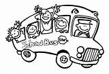 Coloring Pages Bus Kids Driver School Waving Hand Color Children Goodbye Printable First Kindergarten Back Fun Disegni Clipart Colouring Hello sketch template