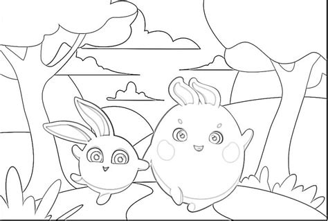 happy sunny bunnies coloring page  printable coloring pages  kids
