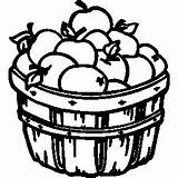 Basket Clipart Apple Bushel Clip Fruits Cliparts Harvest Coloring Apples Pages Outline Panda Clipground Clipartmag Library Drawing Transparent sketch template