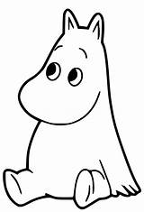 Moomin Moomintroll Moominpappa sketch template