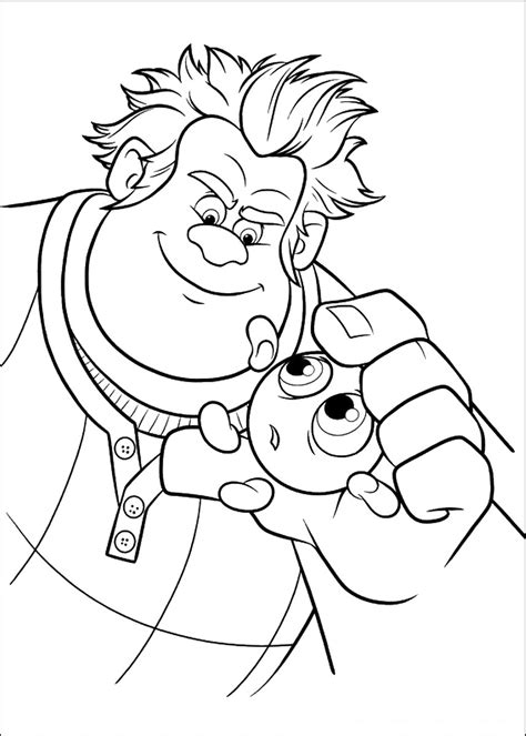 wreck  ralph coloring pages