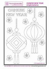 Lantern Coloring Chinoise Theimaginationbox Visiter sketch template