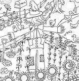 Farm Colouring Poster Posters Giant Notonthehighstreet Really Pinch Zoom sketch template