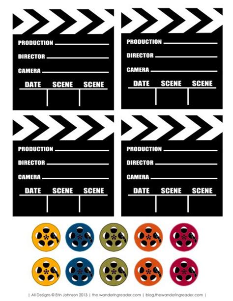 film inspired  night party printables  night party