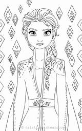 Coloring Frozen Pages Elsa Princess Disney Anna Printable Cute Cristina Painting Choose Board sketch template