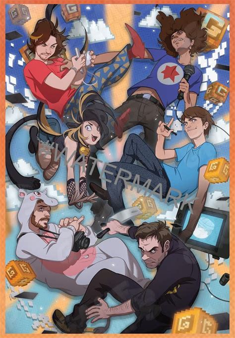 game grumps group poster from 1shirt 1 shirt posters