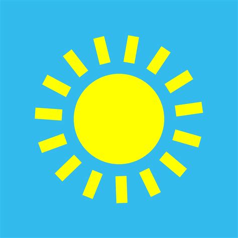 weather symbols sun clipart