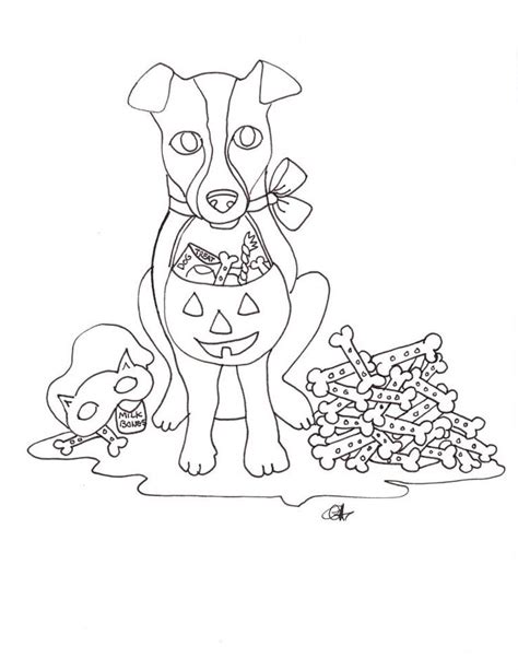 halloween puppy coloring pages  kids adults