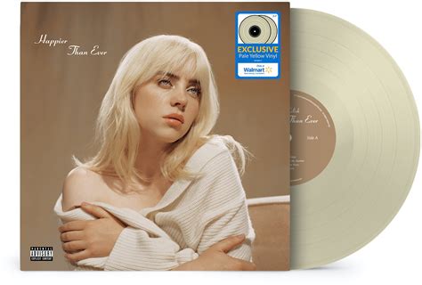 billie eilish happier   exclusive pale yellow walmart exclusive lp vinyl yellow