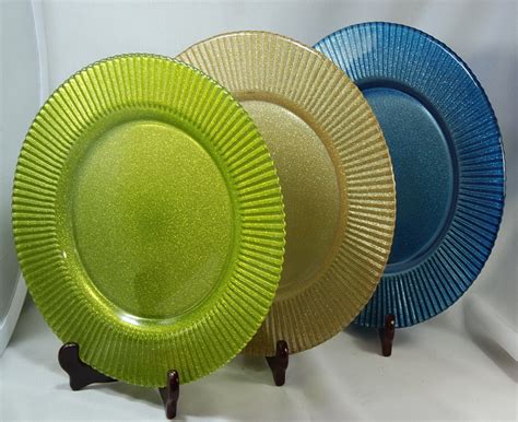China Colored Glass Plates China Glass Fruit Plates Large Decorative